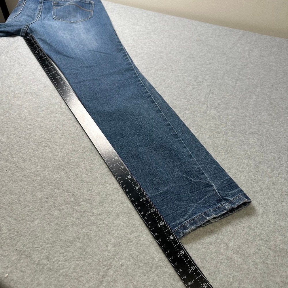 Route 66 Skinny Jeans Medium Wash Distressed Women Size 8 - Picture 4 of 10